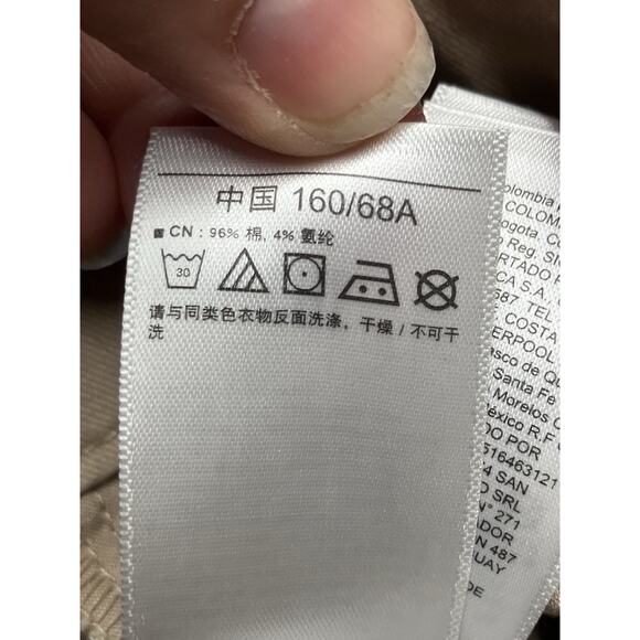 Gap Pants Woman’s Sz 2 Tan Skinny Ankle Khaki Nomad Stretch Flat Front - Picture 9 of 12